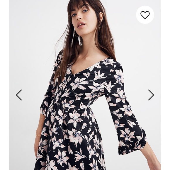 Madewell Dresses & Skirts - NEW Madewell Moonblossom Ruffle-Sleeve Dress